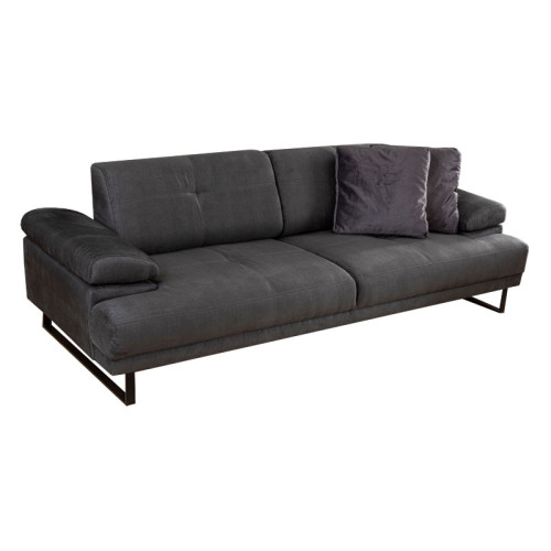3 seater sofa PWF-0586 pakoworld fabric anthracite 239x99x83cm