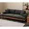 3-seater sofa PWF-0620 dark grey fabric 227x94x76cm