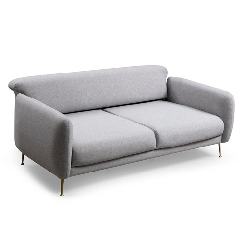 3-seater sofa PWF-0513 pakoworld fabric gray-black 214x98x85cm