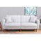 3 seater sofa-bedPWF-0178 fabric cream color 202x80x85cm