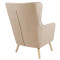 Armchair Incisive velvet beige color-natural 72x89x105cm