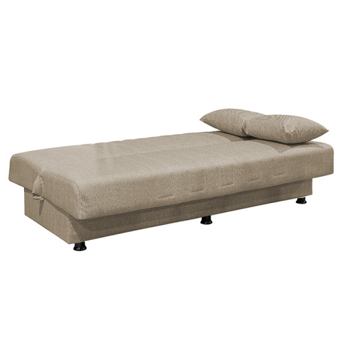 3 seater sofa-bed Romina  fabric beige 190x90x80cm