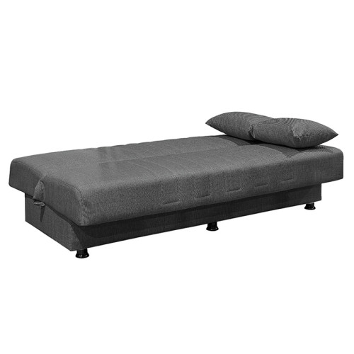 3 seater sofa-bed Romina fabric dark grey 190x90x80cm
