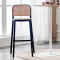 Bar stool Juniper with UV protection PP beige-black 51x52x102.5cm