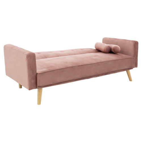3 seater sofa-bed Success pakoworld velvet rotten apple 190x80x84 cm