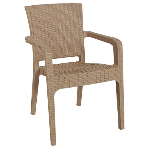 Garden dining set Explore-Halcyon pakoworld set 7pieces PP cappuccino150x90x73.5cm