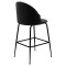 Bar Stool Kudos metal black legs-velvet black