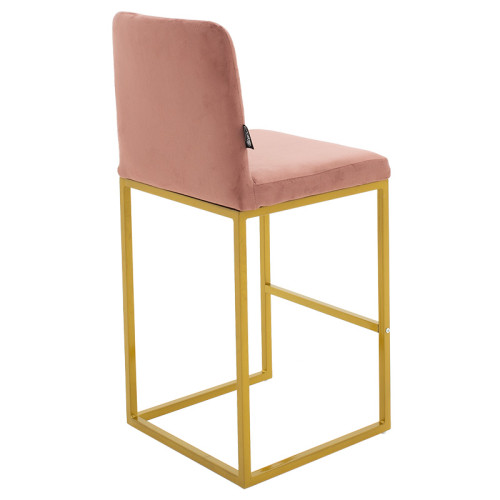 Bar Stool Hydro metal golden legs-velvet rotten apple