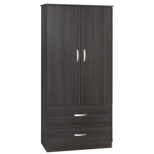 2 door wardrope and cabinet Zelia pakoworld wenge 79x42x180cm