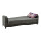 3 seat sofa - bed Jareth pakoworld fabric dark grey 210x87x70cm