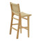 Bar stool Julien natural rubberwood-natural rope 45x46x95cm