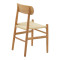 Chair Thomas natural beech wood-natural rope 44x36x79cm