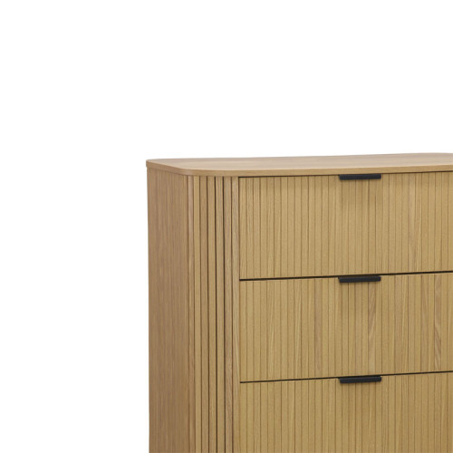 Chest f 4 drawers Eventful pakoworld  in natural colour 79x46x115cm