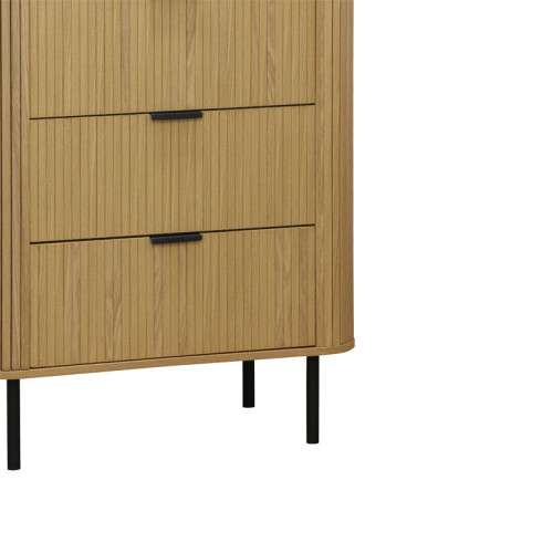 Chest f 4 drawers Eventful pakoworld  in natural colour 79x46x115cm