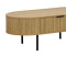 Coffee table Eventful MDF natural with metal legs 118x60x44cm