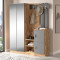 Entrance unit Doorse melamine dark grey-sonoma 147.5x35x180cm DIOMMI 176-000129