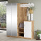 Entrance unit Doorse melamine white-sonoma 147.5x35x180cm DIOMMI 176-000130