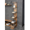 Bookcase mini Tars pakoworld sonoma- black 50x22x150cm