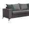 3 seater Verona sofa anthracite - cypress cushions 225x93x100cm