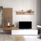 TV unit Litende pakoworld sonoma-white 249.5x42x199.5cm