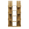 Bookcase Charles pakoworld melamine sonoma 90x31x182.5cm