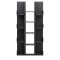 Bookcase Charles pakoworld melamine black 90x31x182.5cm