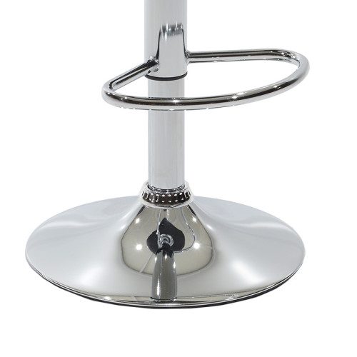 Bar stool Enzo folding brown pu-metal chrome 45x44x87cm