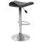 Bar stool Enzo folding black pu-metal chrome 45x44x87cm