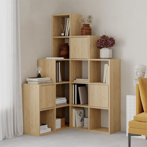 Bookcase Paleo pakoworld oak melanine 150.8x28.x150.8cm