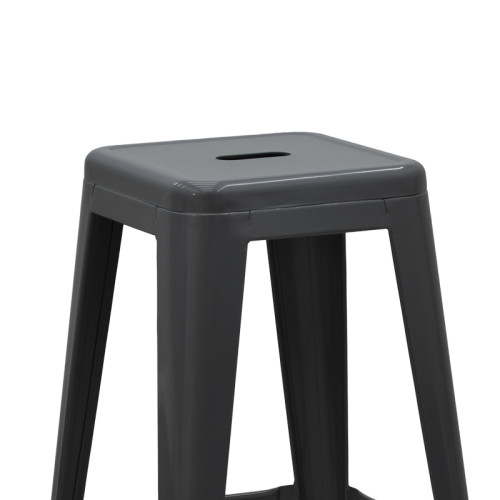 Bar stool Utopia metal black 42x42x76cm