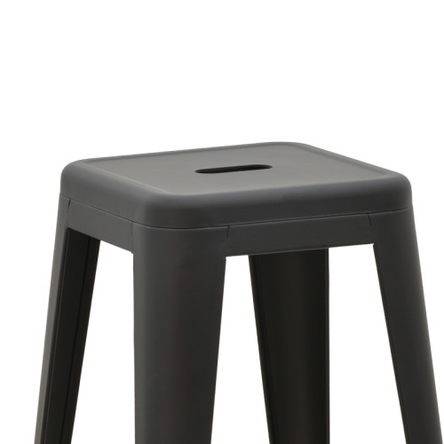 Bar stool Utopia metal black matte 42x42x76cm