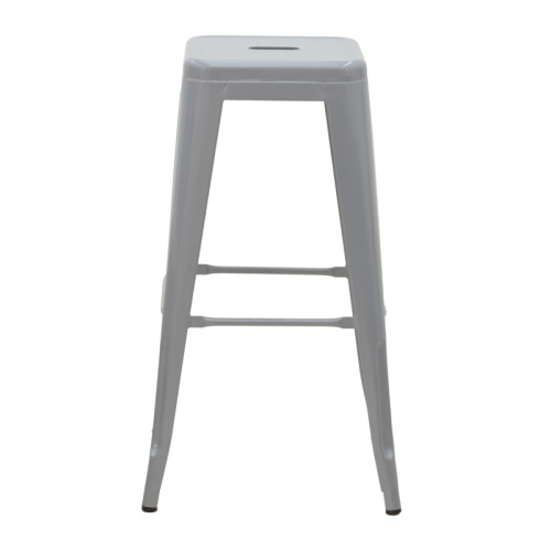 Bar stool Utopia metal grey 42x42x76cm