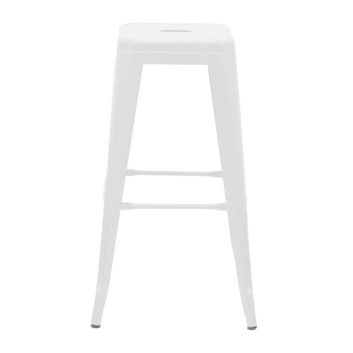 Bar stool Utopia metal white 42x42x76cm