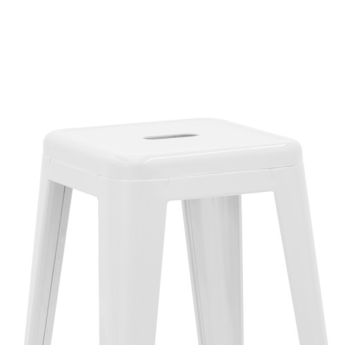 Bar stool Utopia metal white 42x42x76cm