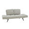 3 seater sofa-bed Jackie pakoworld ivory boucle-black metal legs 190x80x74 cm