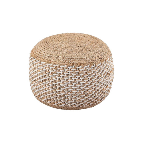 Bocca jute stool in natural shade D40x45cm