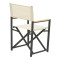 Director s chair Mabu pakoworld dark grey aluminum 56x48x86cm