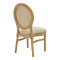 Chair Canco natural rubberwood-natural rattan 50x55x98cm