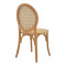 Chair Camil natural beech wood-natural rattan 45x50x94cm