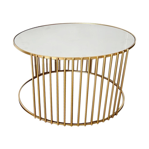 Coffee tables Boron gold set 2pcs metal