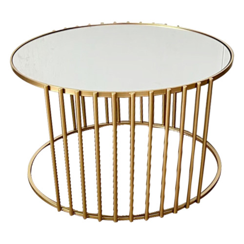 Coffee tables Boron gold set 2pcs metal