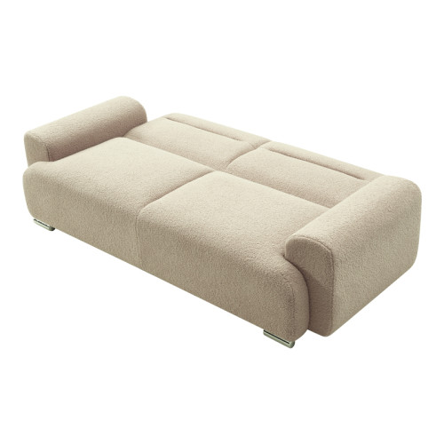 3-seater sofa Harmonious pakoworld pink teddy beige 223x42x114cm