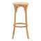 Bar stool Serzo beech wood and rattan in natural color Φ36x71cm