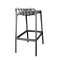 Laudre pp bar stool in anthracite shade 56x36x87cm