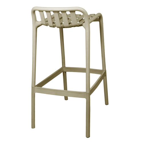 Bar stool Laudre pp in cappuccino shade 56x36x87cm