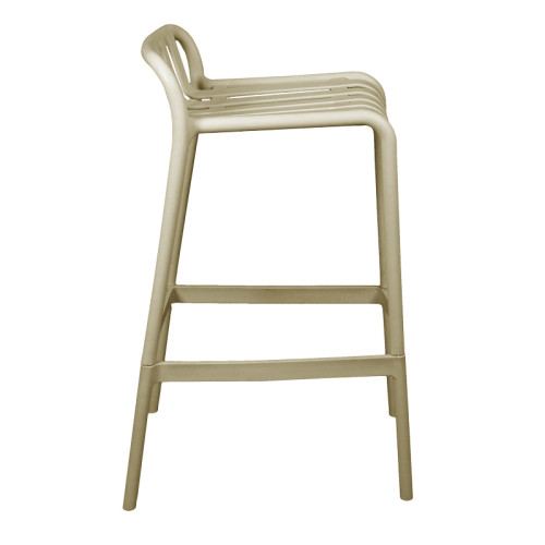 Bar stool Laudre pp in cappuccino shade 56x36x87cm