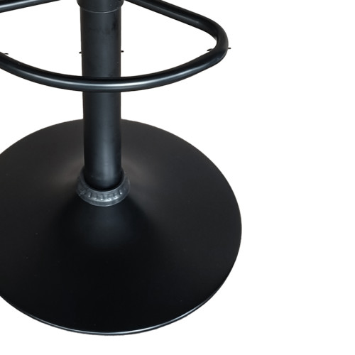 Bar stool Dianors height adjustable pu black-black base 38x38x75cm