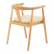 Gernine armchair solid beech wood and rope in natural shade 56x49x73cm