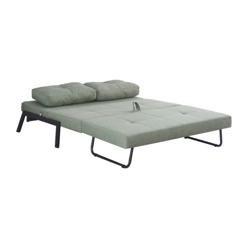 Sofa-bed Hafrene light green fabric 151x94x71cm