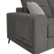 Left corner sofa Montana grey fabric-light grey cushions 275x215x93cm